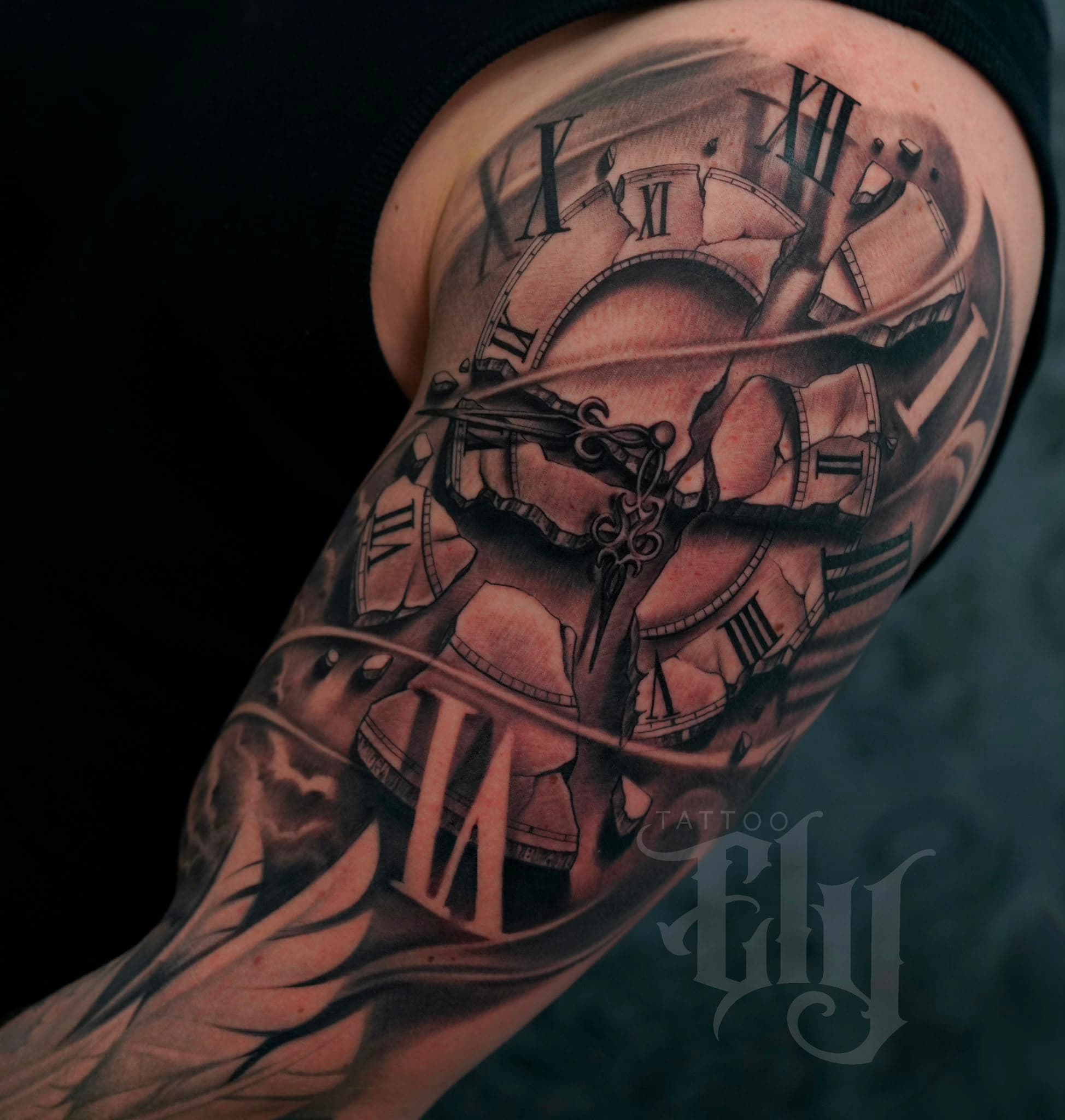 Zerbrochene Uhr Sleeve